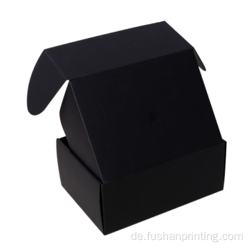 Benutzerdefinierte schwarze Kraftpapier-Wellpapier-Versandbox